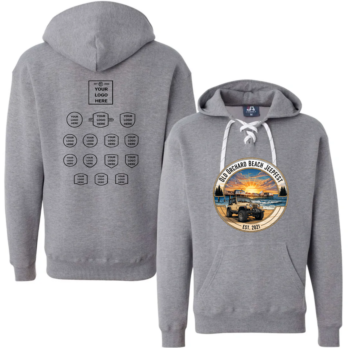 Jeepfest Laced Up Hoodie with Sponsors