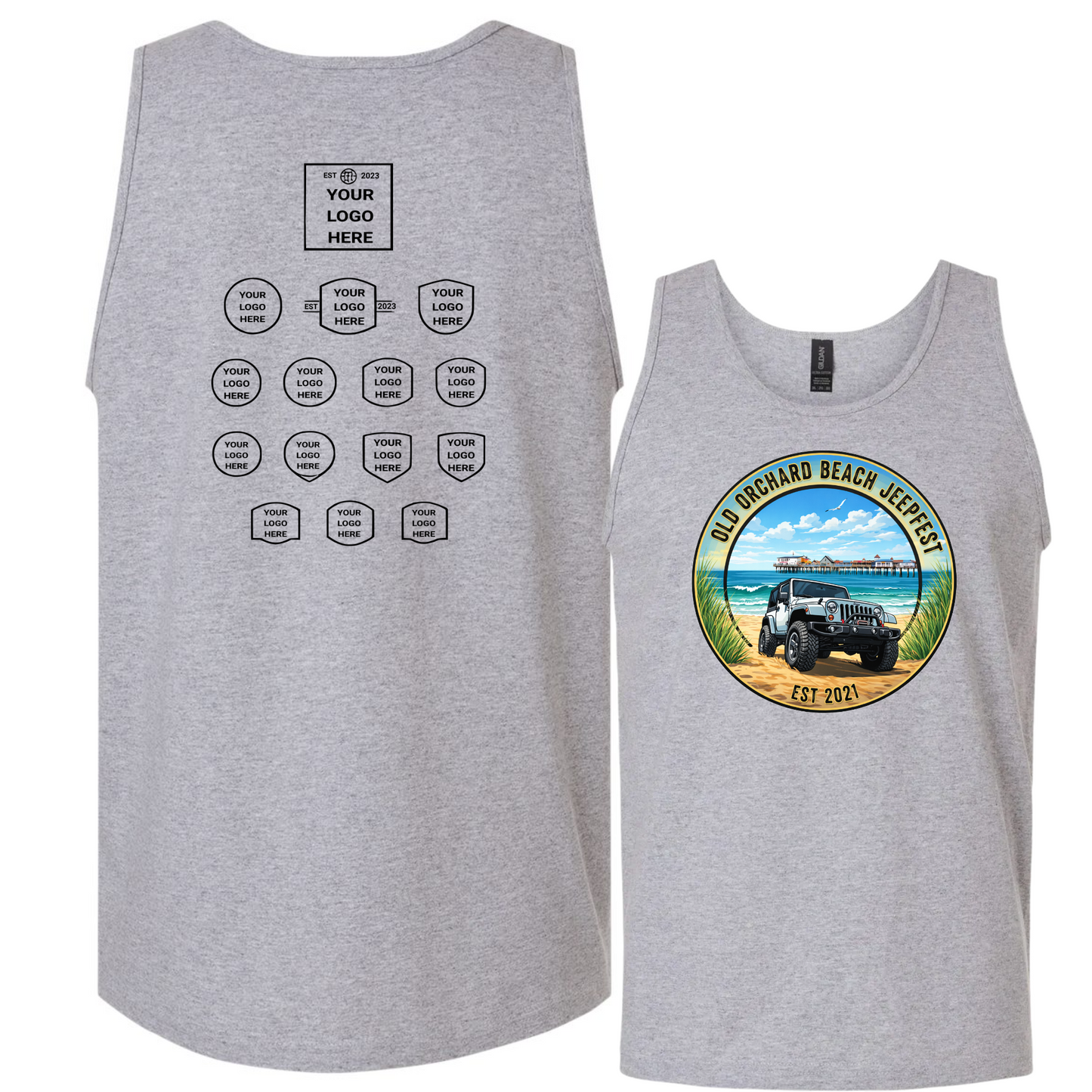 Sponsored Back Jeepfest Unoisex Tank Top