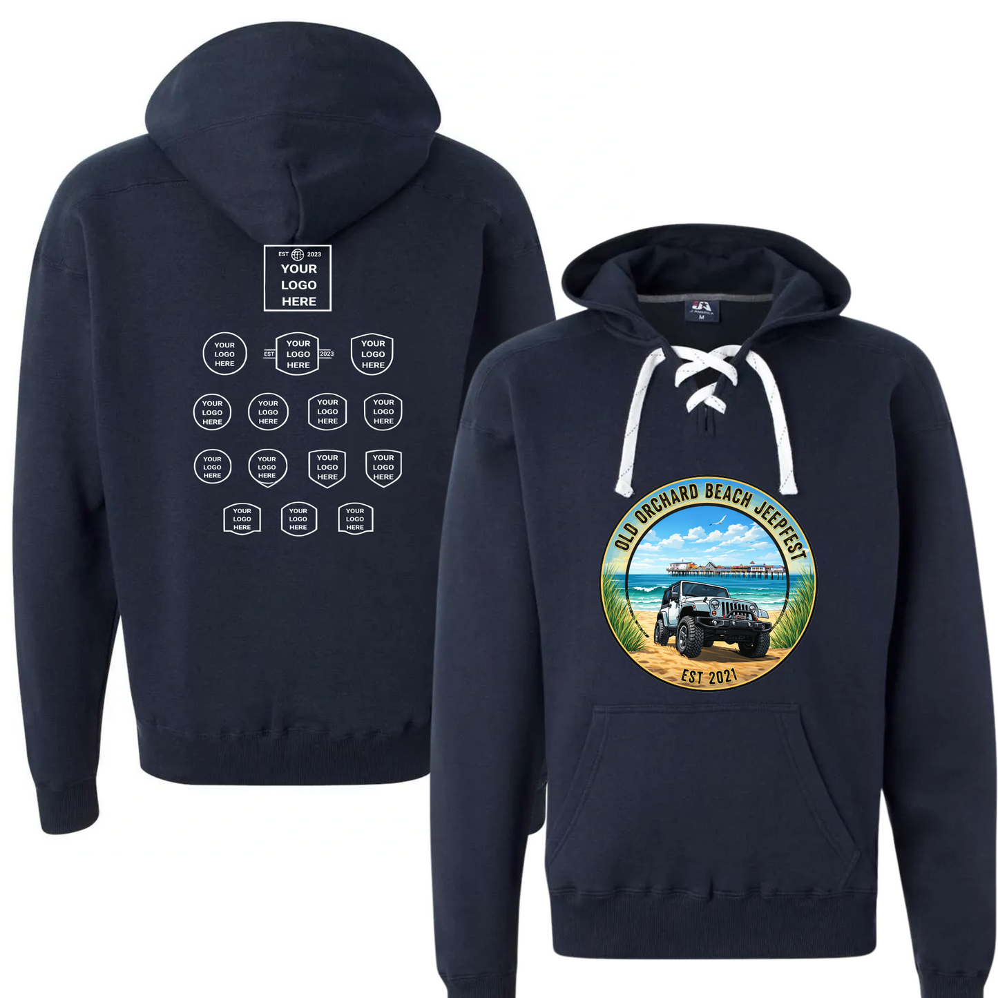 Jeepfest Laced Up Hoodie with Sponsors