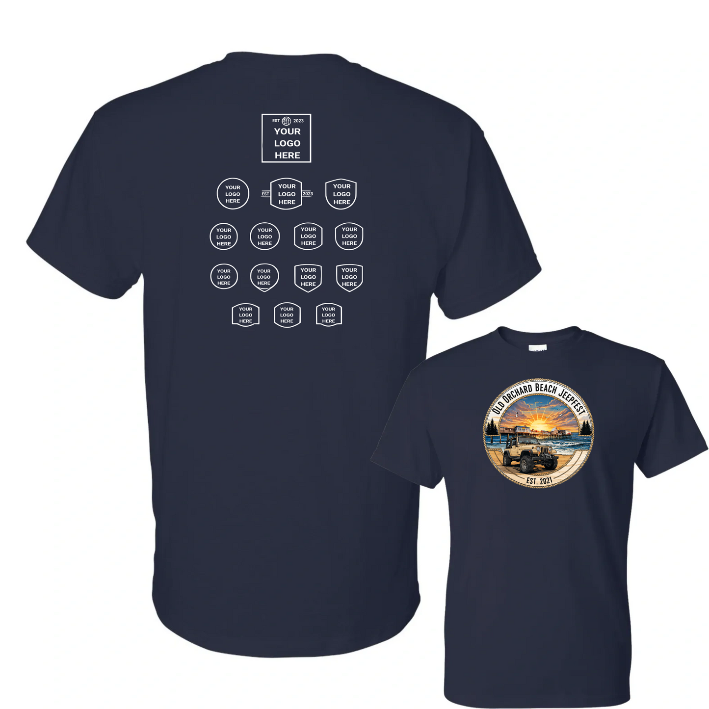 Sponsored Back Jeepfest Classic Tee