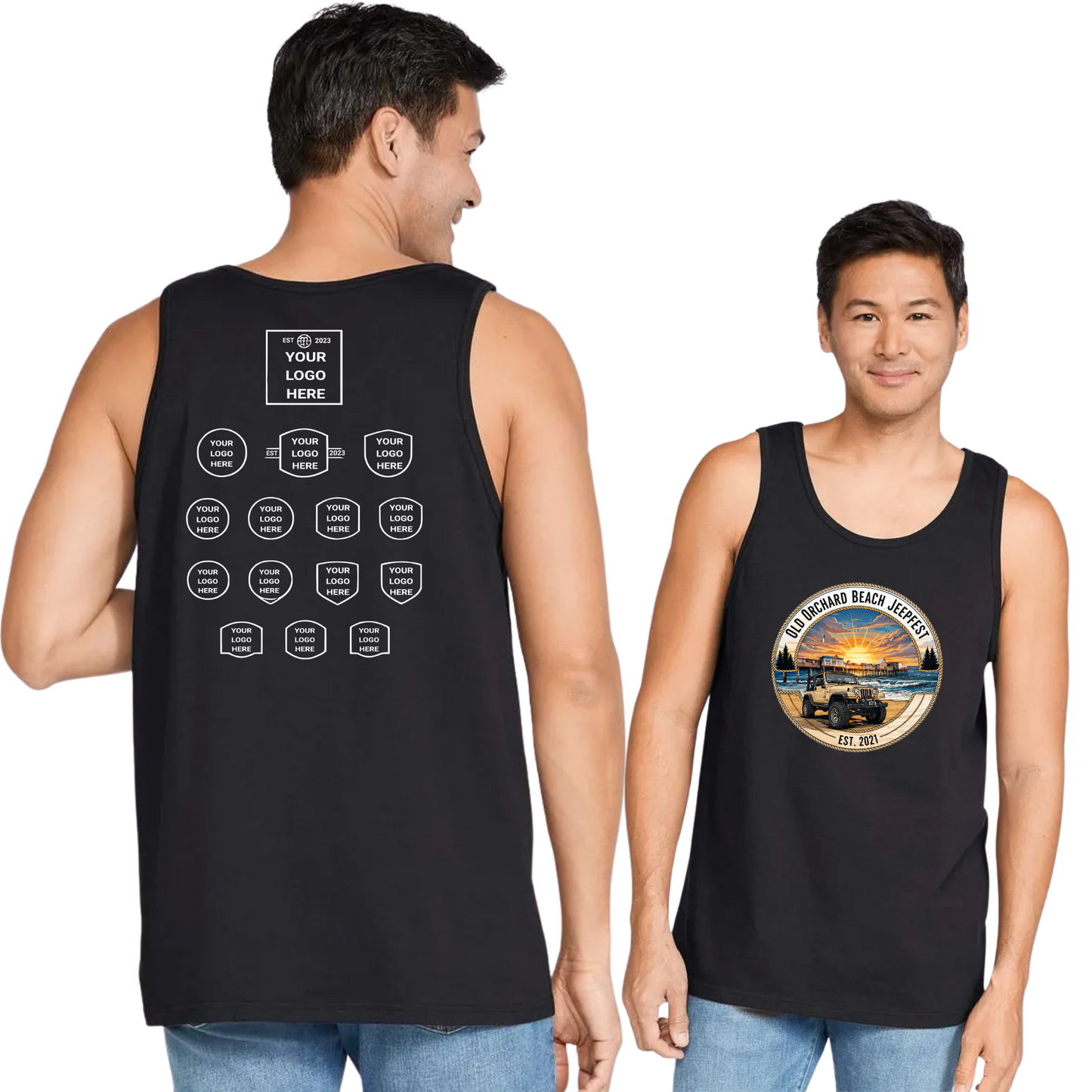 Sponsored Back Jeepfest Unoisex Tank Top