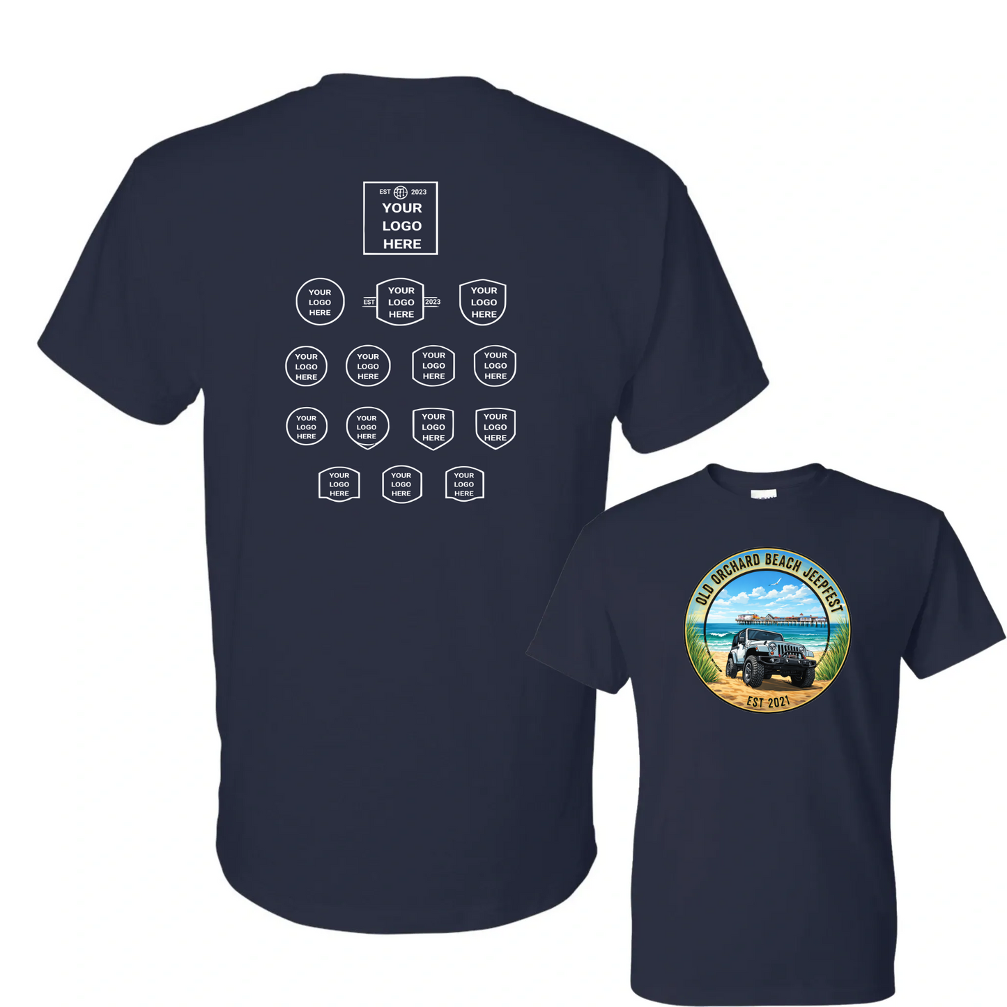 Sponsored Back Jeepfest Classic Tee