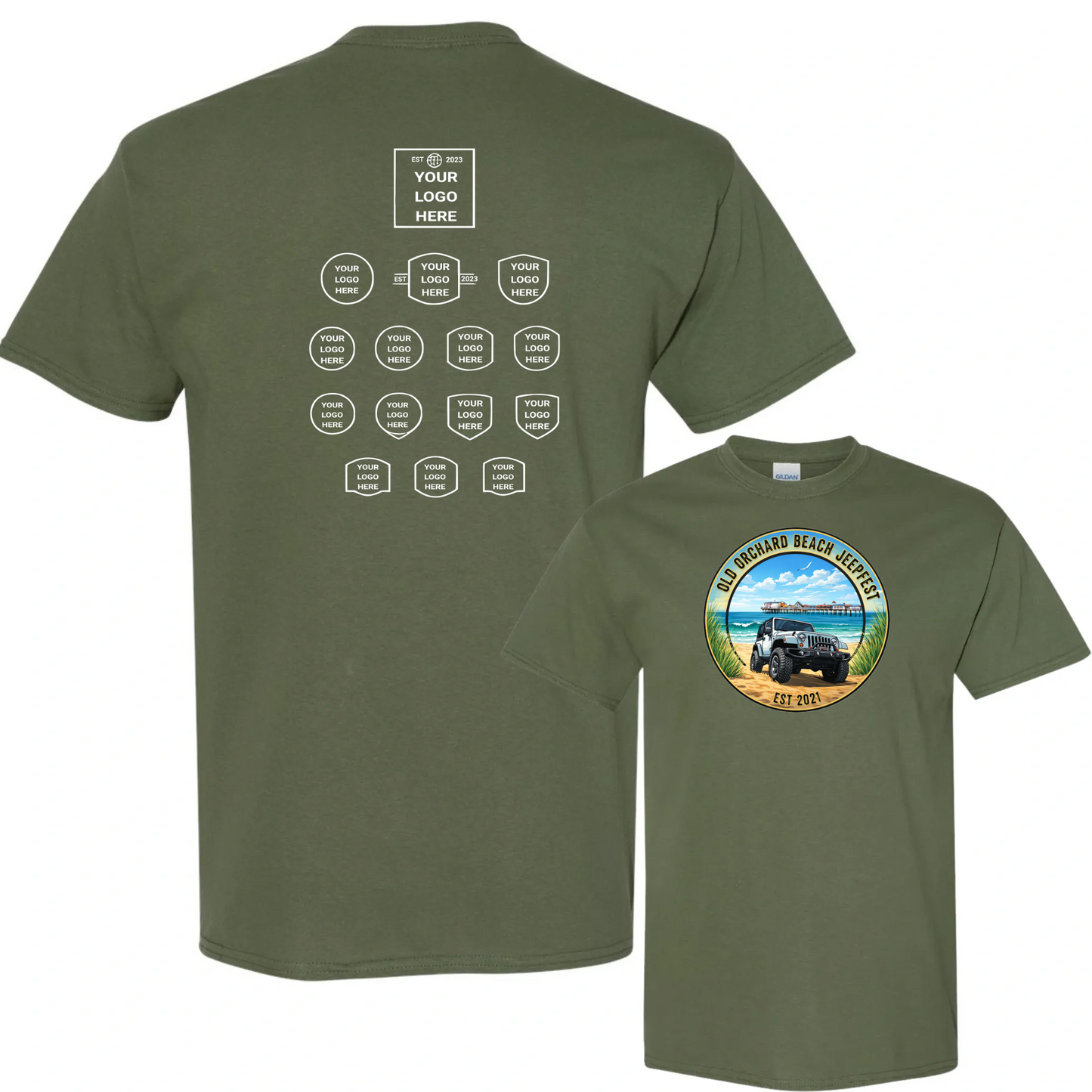 Sponsored Back Jeepfest Classic Tee