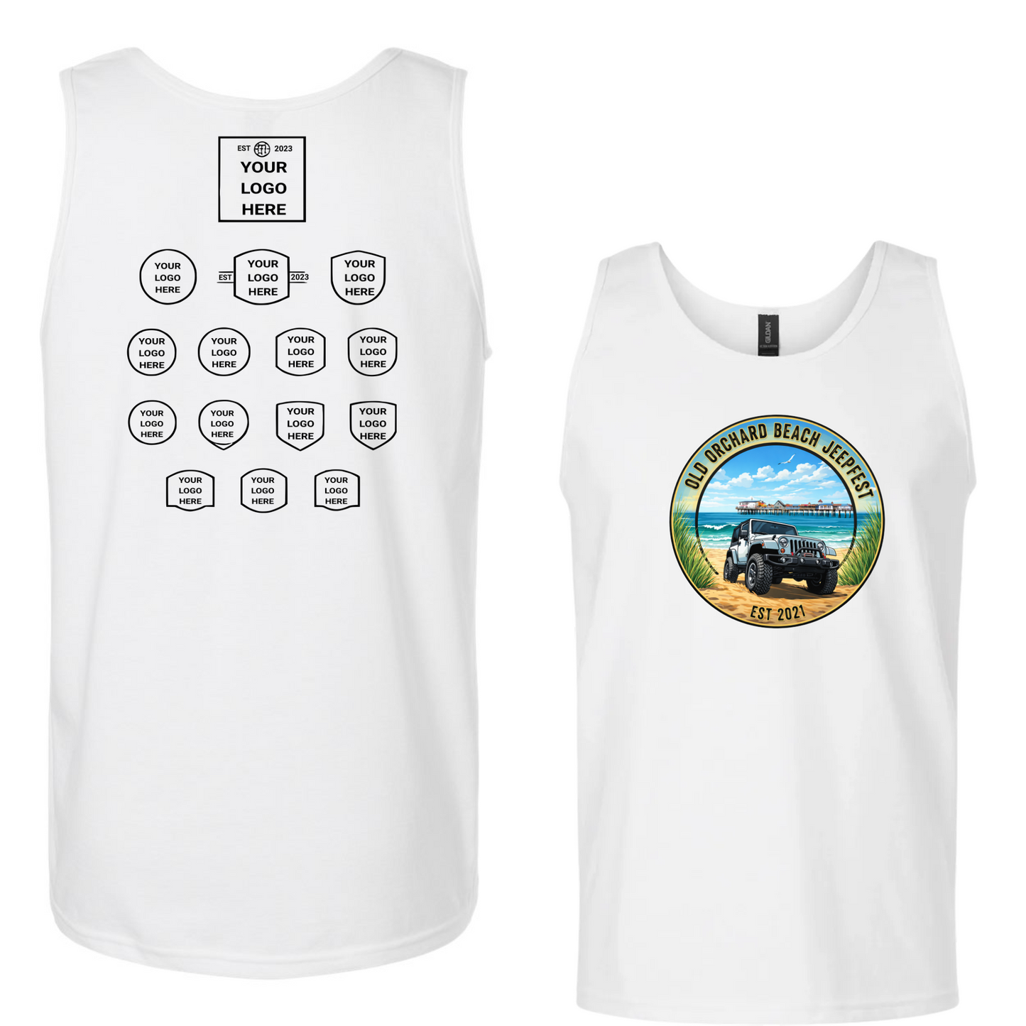 Sponsored Back Jeepfest Unoisex Tank Top