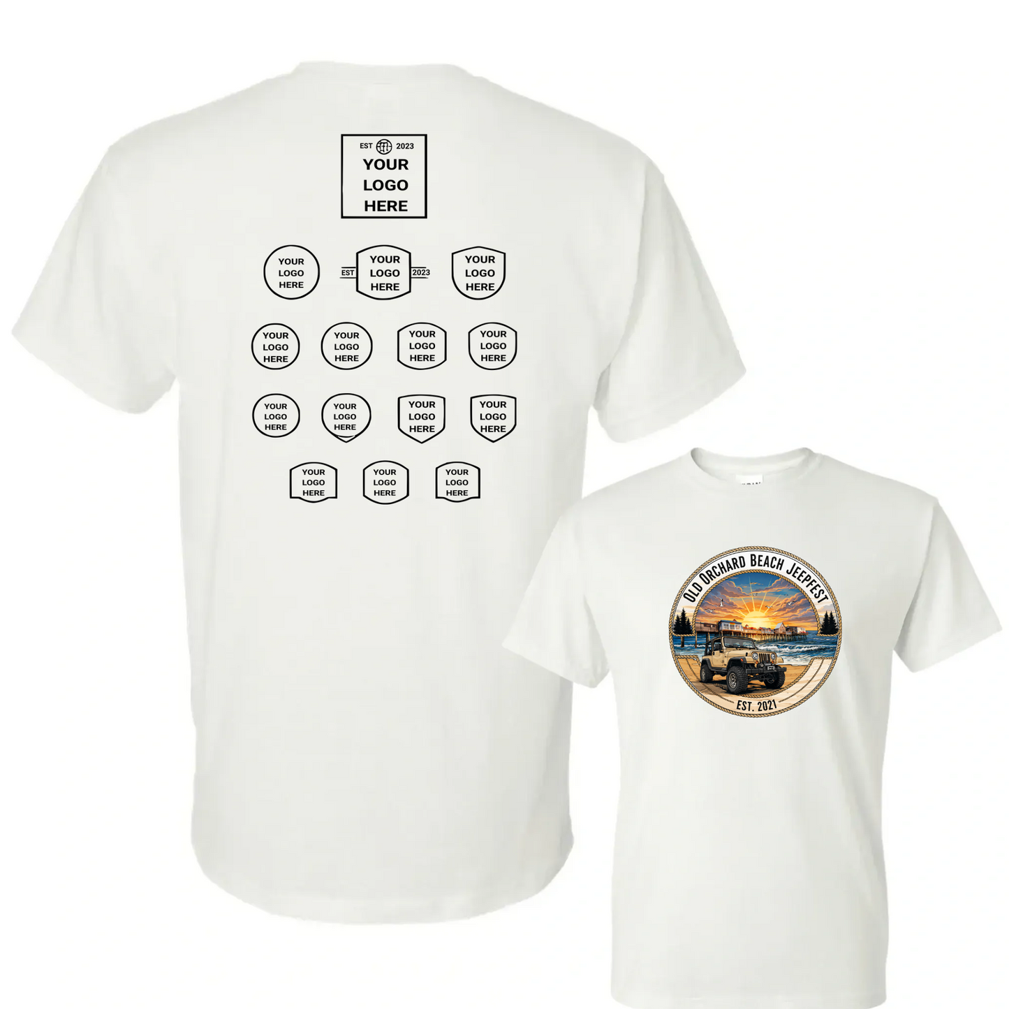 Sponsored Back Jeepfest Classic Tee