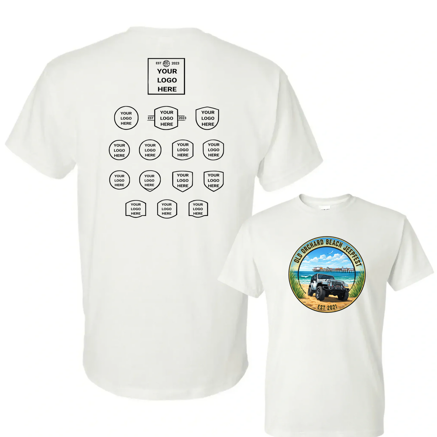 Sponsored Back Jeepfest Classic Tee