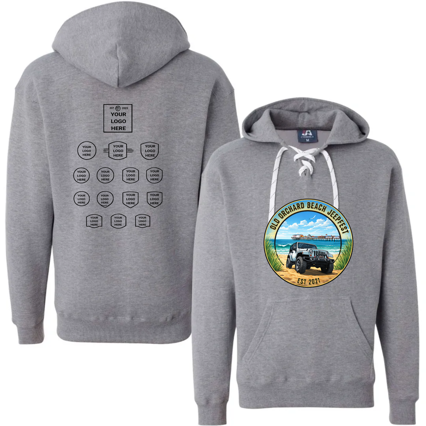 Jeepfest Laced Up Hoodie with Sponsors